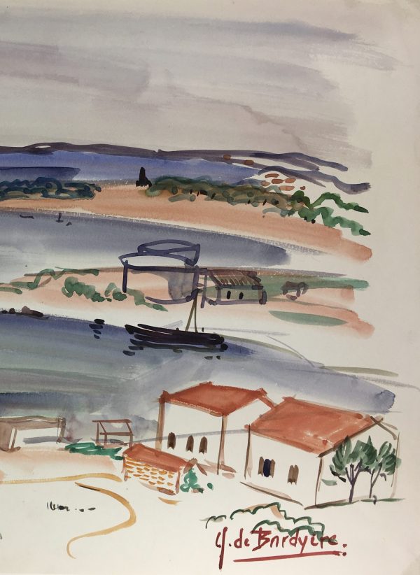Provence, France Original Art - Provence, J. de Bardyère, c.1950