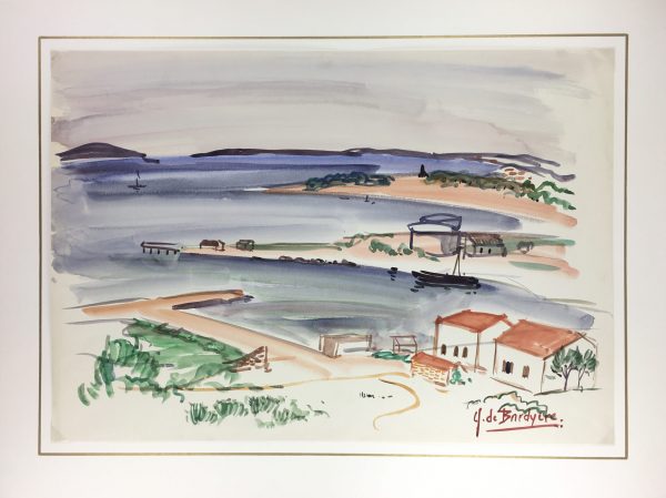 Provence, France Original Art - Provence, J. de Bardyère, c.1950