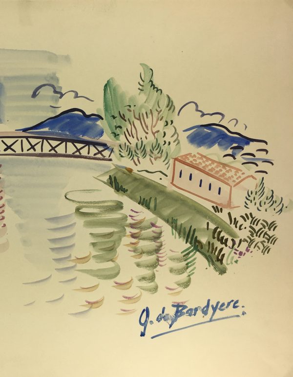 Provence, France Original Art - Provence, J. de Bardyère, c.1950