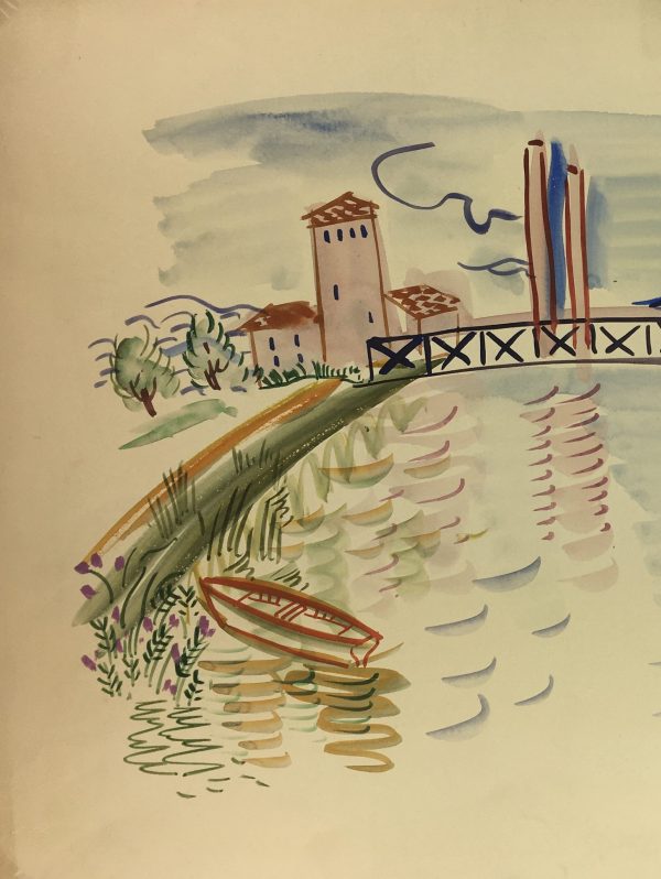 Provence, France Original Art - Provence, J. de Bardyère, c.1950
