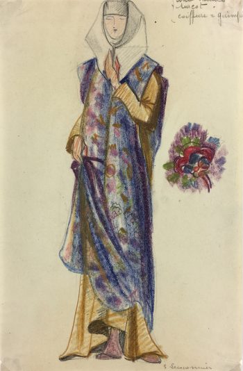 Performance Original Art - Theater Costume, S. Lecoconnier, c.1925