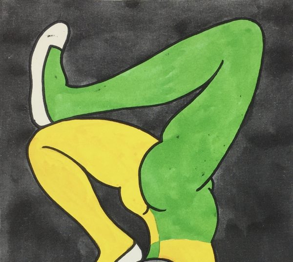 Performance Original Art - Harlequin, Jean Effel, c.1970