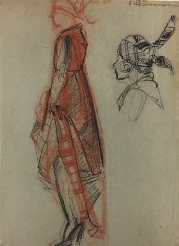 Performance Original Art - Theater Costume, S. Lecoconnier, c.1925