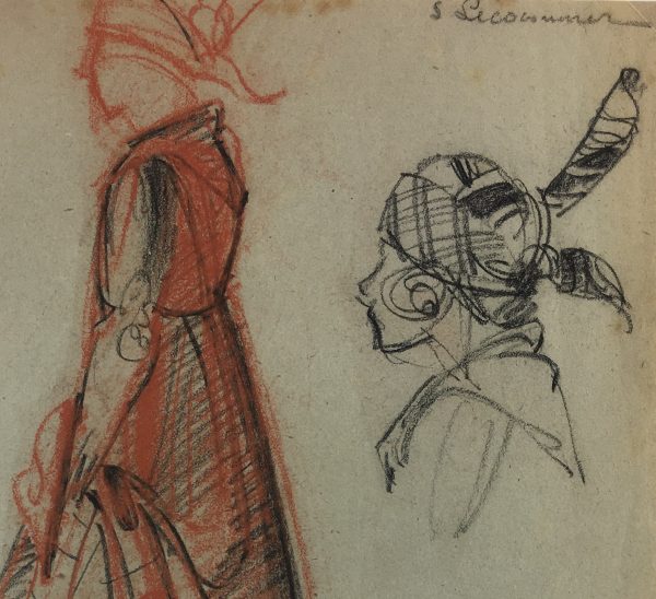 Performance Original Art - Theater Costume, S. Lecoconnier, c.1925
