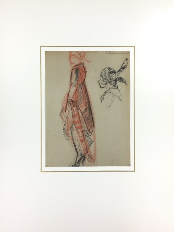 Performance Original Art - Theater Costume, S. Lecoconnier, c.1925