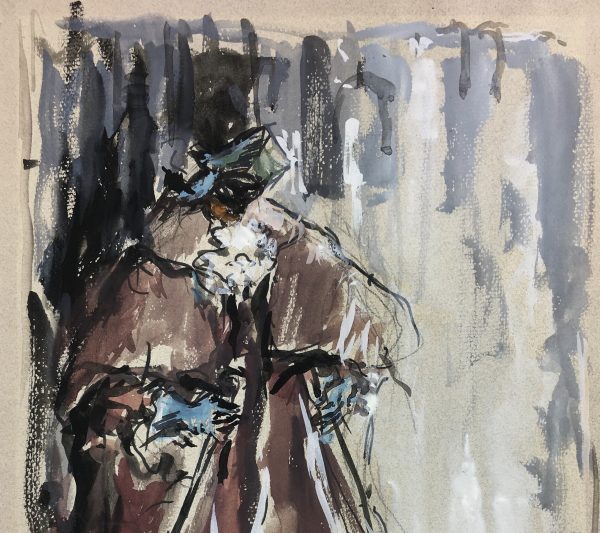 Performance Original Art - Masquerade, Sacchi, c.1970