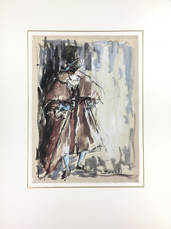 Performance Original Art - Masquerade, Sacchi, c.1970