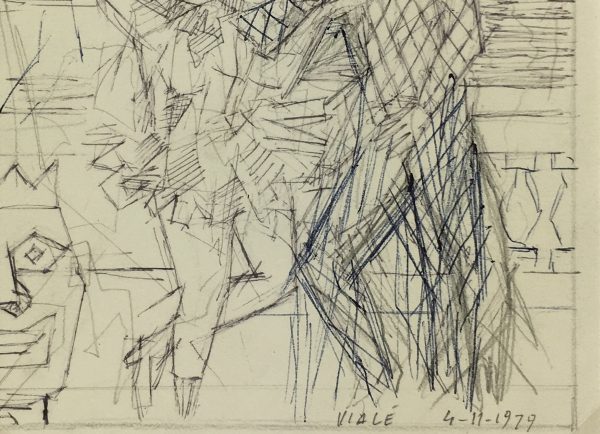 Performance Original Art - Harlequin, Albert Vialé, 1979