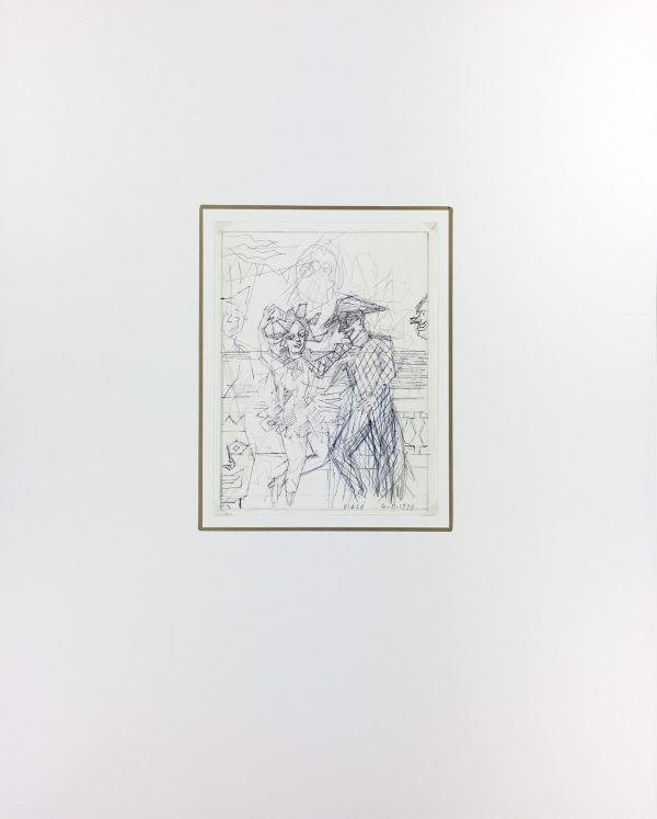 Performance Original Art - Harlequin, Albert Vialé, 1979