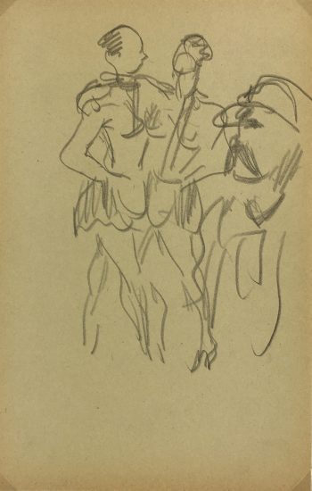 Performance Original Art - Paris Circus, Jean Chauvin, c.1940