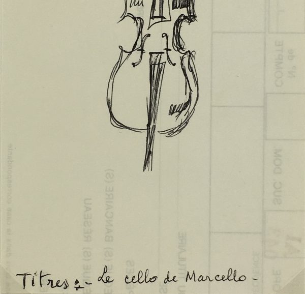 Performance Original Art - Cello, Albert Vialé, c.1970