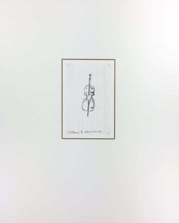 Performance Original Art - Cello, Albert Vialé, c.1970