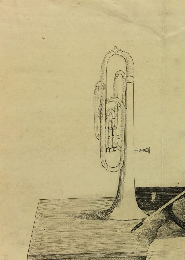 Performance Original Art - Pen & Ink - Music Instruments, 1898