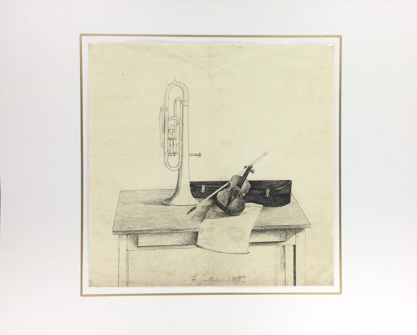 Performance Original Art - Pen & Ink - Music Instruments, 1898