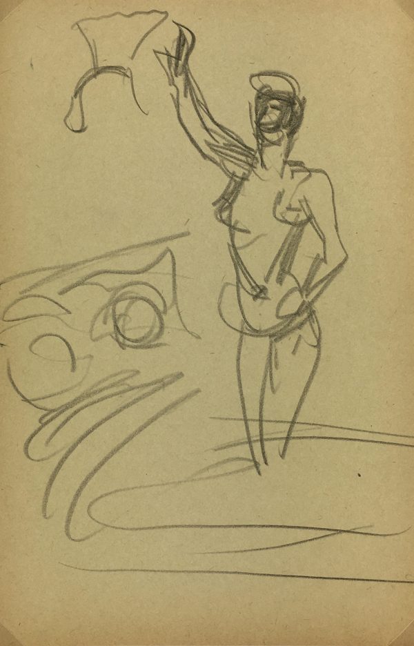 Performance Original Art - Cabaret, Jean Chauvin, c.1930