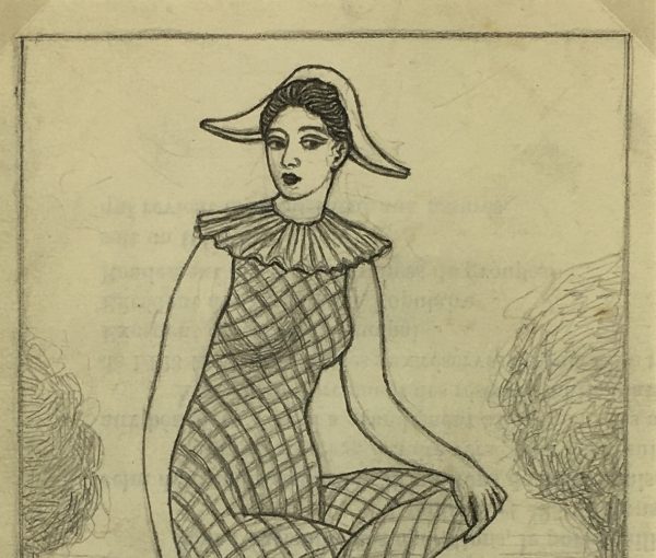 Performance Original Art - Harlequin, Albert Vialé, c.1940