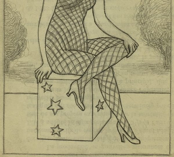 Performance Original Art - Harlequin, Albert Vialé, c.1940
