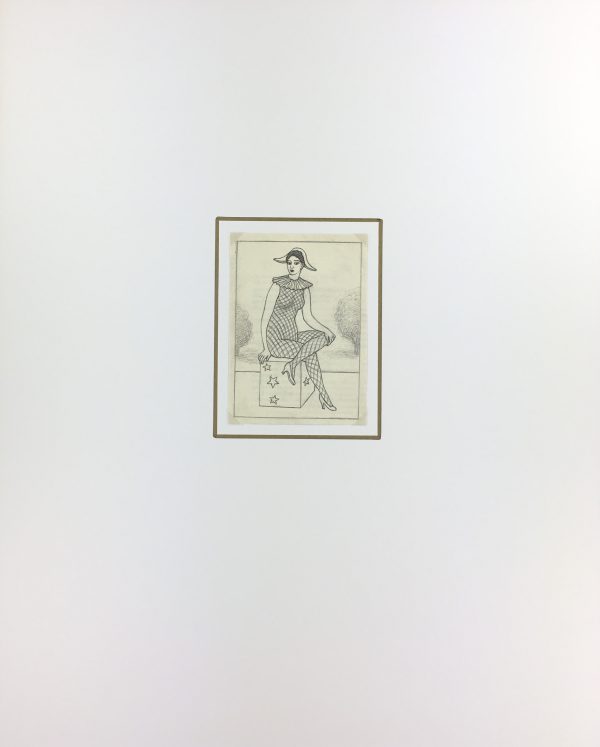 Performance Original Art - Harlequin, Albert Vialé, c.1940