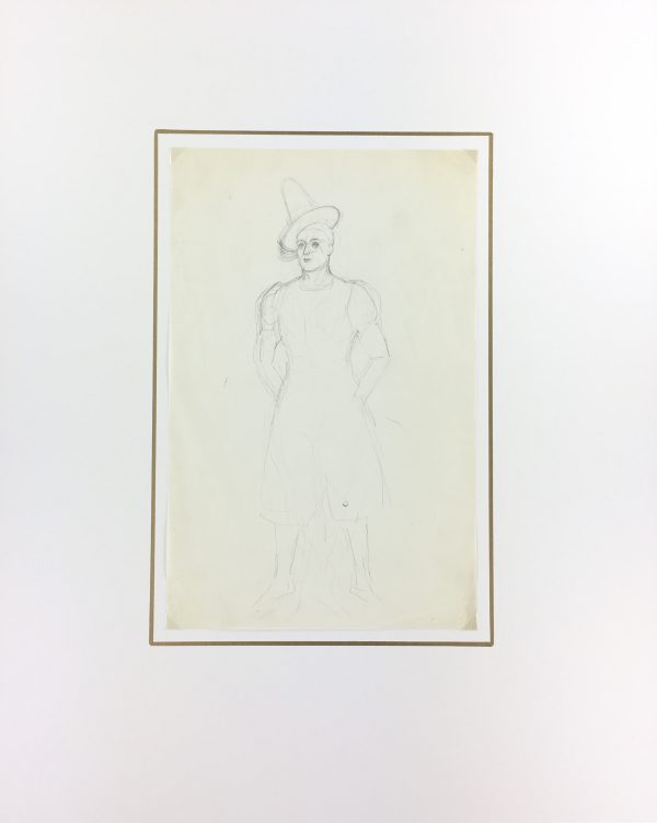 Performance Original Art - Pencil - Commedia del Arte, Albert Vialé, c.1930