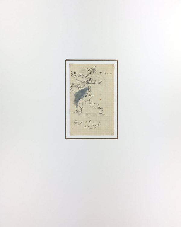 Performance Original Art - Drawing - Violinist, (French), c.1950