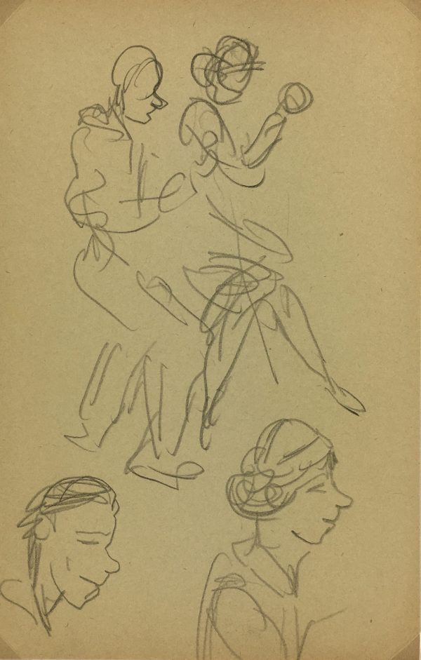 Performance Original Art - Circus, Jean Chauvin, c.1930