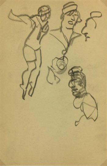 Performance Original Art - Circus, Jean Chauvin, c.1930