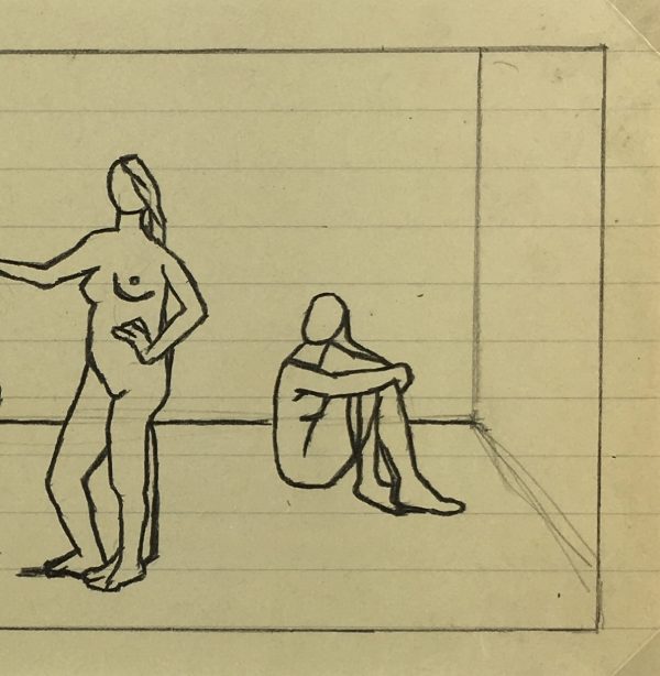 Performance Original Art - Ink - Modern, Albert Vialé, c.1950