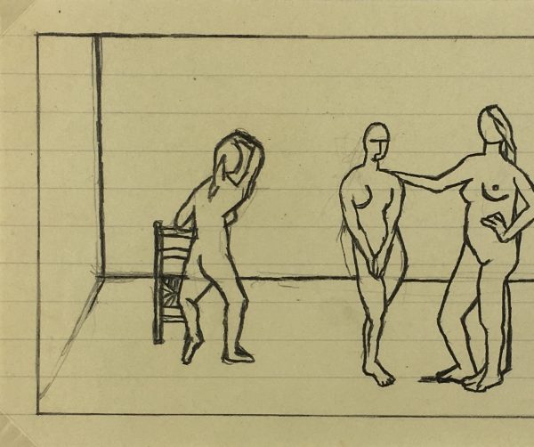 Performance Original Art - Ink - Modern, Albert Vialé, c.1950