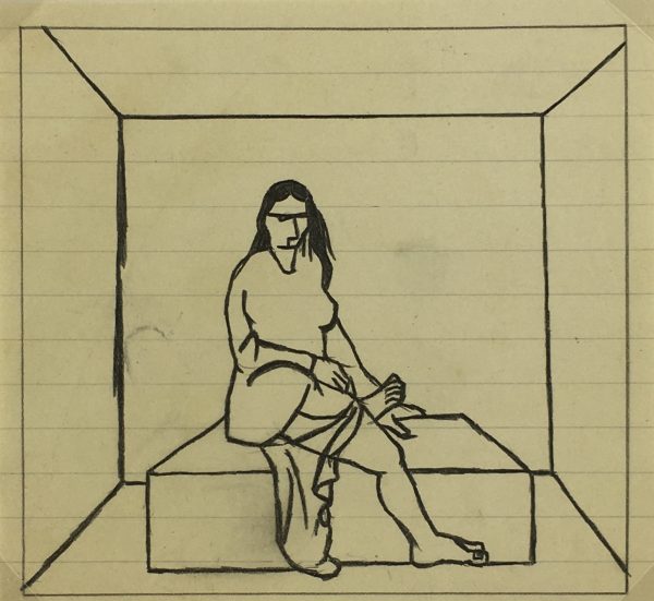 Performance Original Art - Ink - Modern, Albert Vialé, c.1950