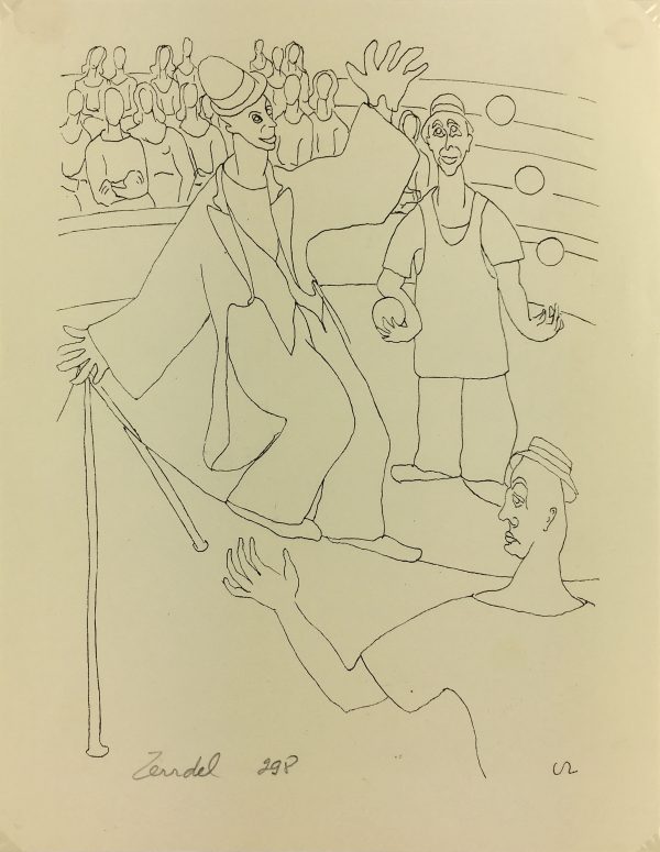 Performance Original Art - Circus, Zendel, c.1975