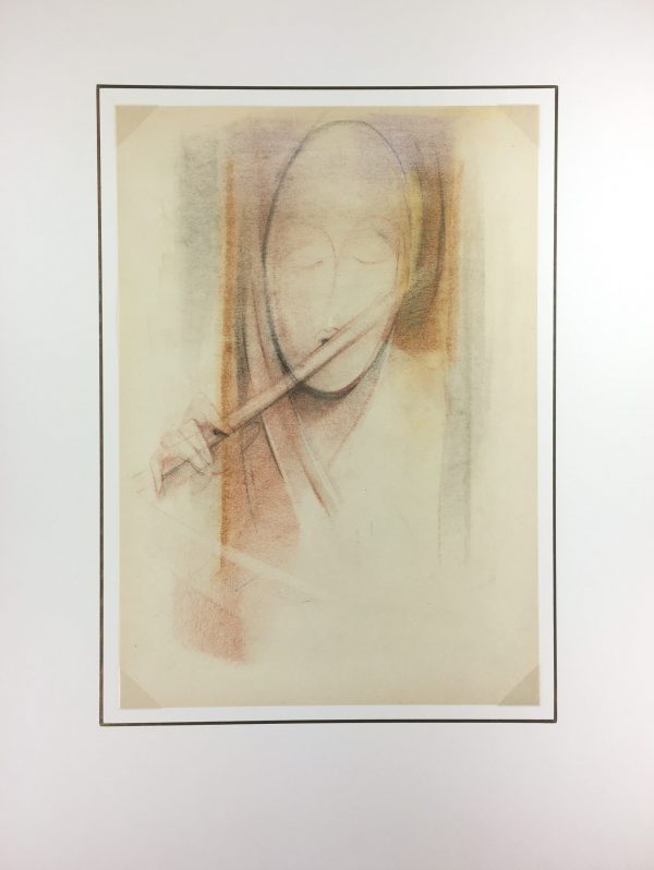 Performance Original Art - Pollasson, Pastel - Musician, 1990s