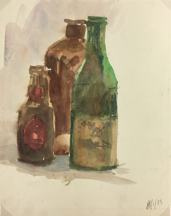Still Life Original Art - Watercolor - Still Life, 1983