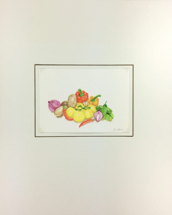 Still Life Original Art - Vegetables, Abigail Holmes-Sleney, c.2000