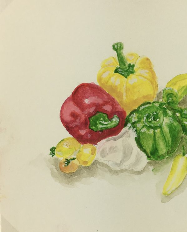 Still Life Original Art - Vegetables, Abigail Holmes-Sleney, c.2000
