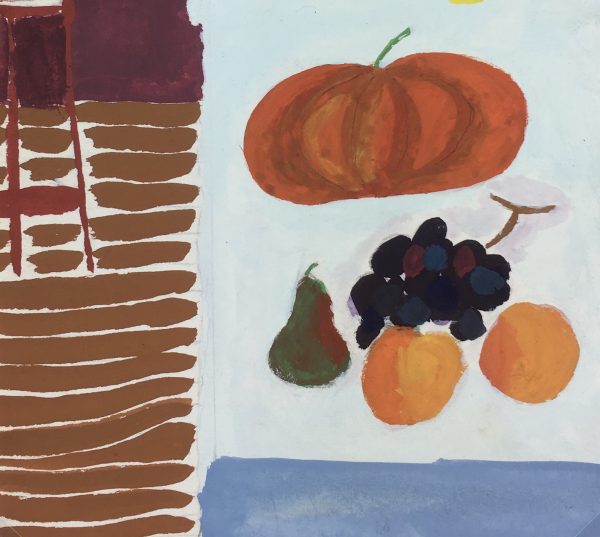 Still Life Original Art - Gouache - Folk Art, c.1960