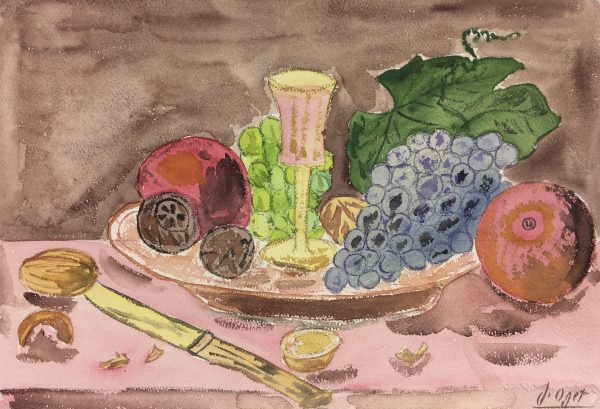 Still Life Original Art - Still Life, J. Oget, c.1960
