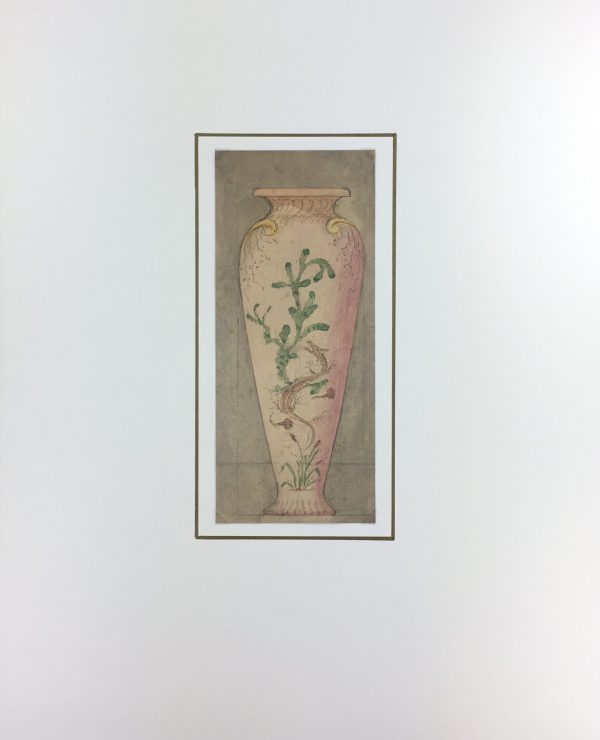 Still Life Original Art - Pink Urn, French, c.1920