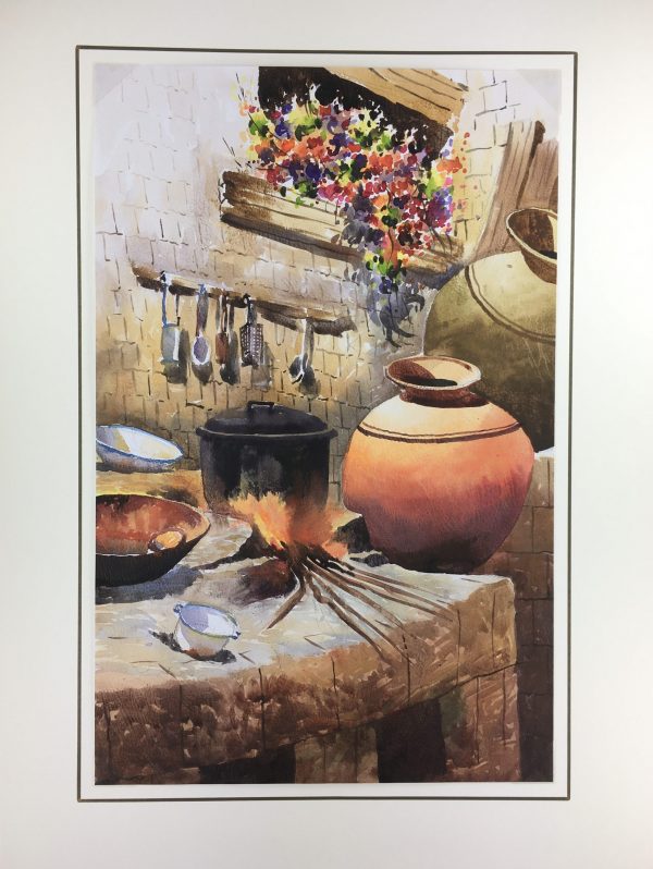Still Life Original Art - Kitchen, Tinto, Peru, 2012