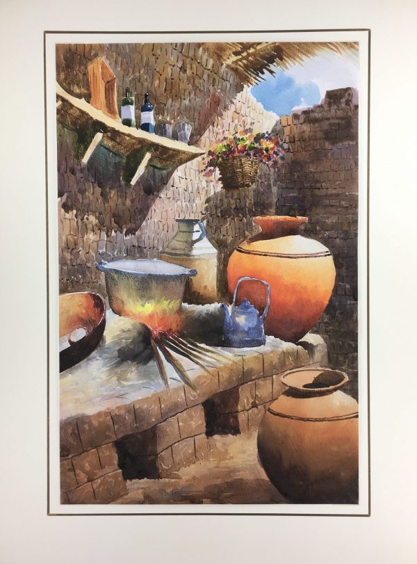 Still Life Original Art - Kitchen, Tinto, Peru, 2012