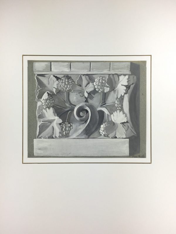 Still Life Original Art - Stone Sculpture, M. Perrotin, c.1930