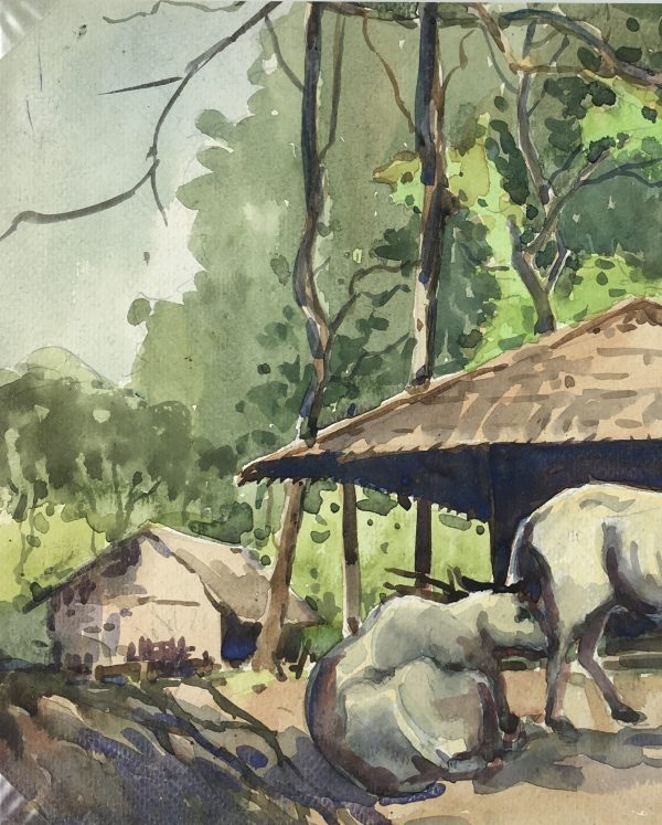 World Original Art - Oxen, T Thike (Burma), 2013