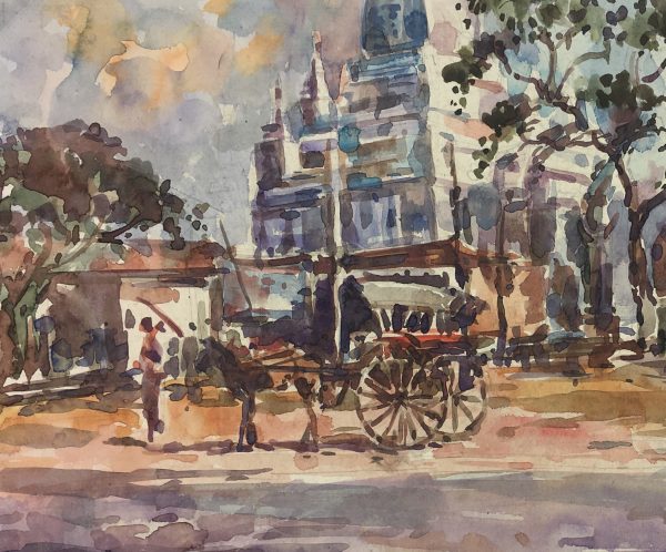 World Original Art - Bagan Pagoda, Kyaw Swae, 2013