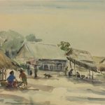 World Original Art - Burmese Village, Ta Khan Khi, 1995