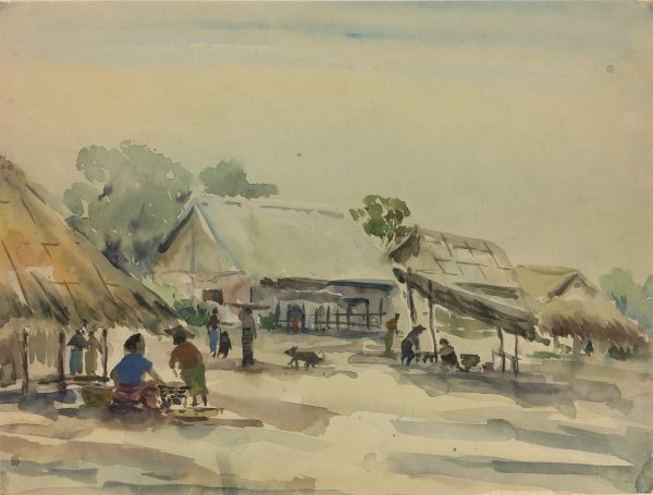 World Original Art - Burmese Village, Ta Khan Khi, 1995