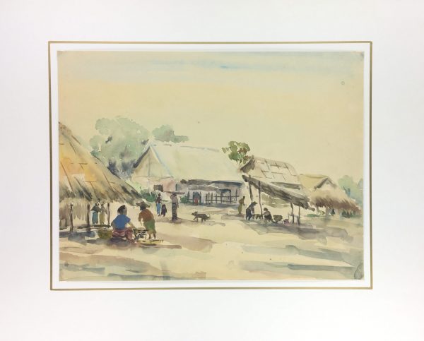 World Original Art - Burmese Village, Ta Khan Khi, 1995