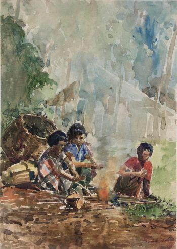 World Original Art - Morning Fire, Kyaw Swae (Burma), 2013