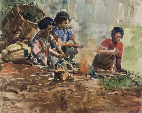 World Original Art - Morning Fire, Kyaw Swae (Burma), 2013