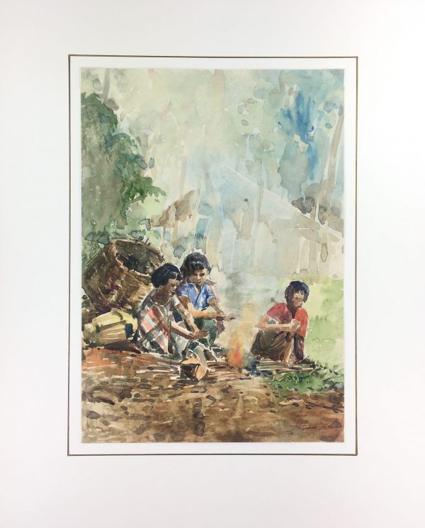 World Original Art - Morning Fire, Kyaw Swae (Burma), 2013