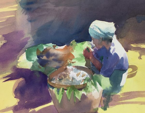 World Original Art - Market Vendor, Soe Ann, 2001
