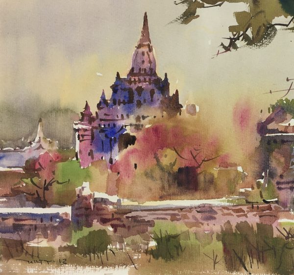 World Original Art - Bagan Pagoda, Ko Khine Thin Thar, 2013